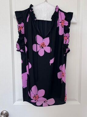 Kate Spade floral blouse- size medium large pattern